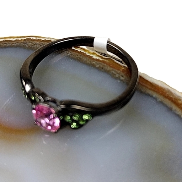 Stainless Steel Rose Vine Ring Hypoallergenic Jewelry - Picture 8 of 14